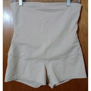 MAIDENFORM SELF EXPRESSIONS WOMEN'S SHAPING HIGH WAIST BOYSHORT BEIGE - SIZE 2XL